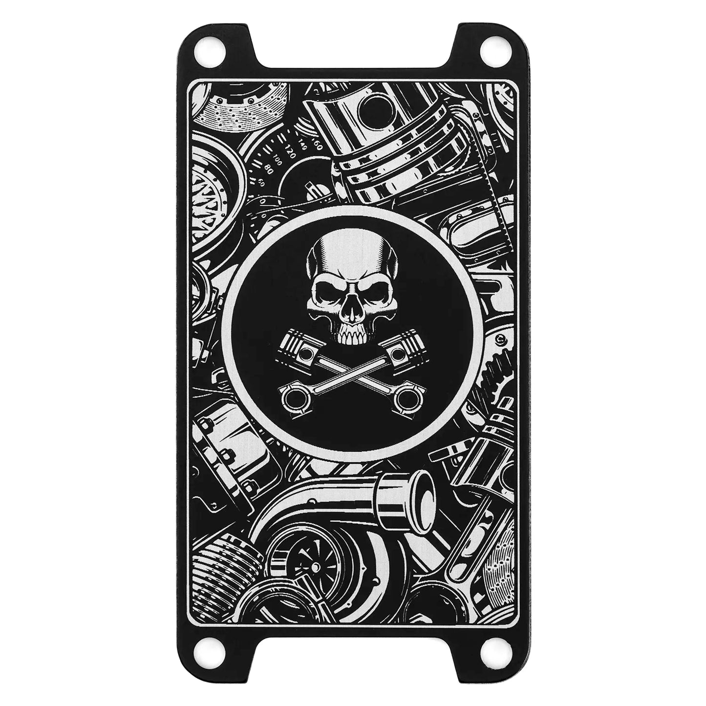 Midnight Switch Plate - Gearhead (Skull and Pistons)