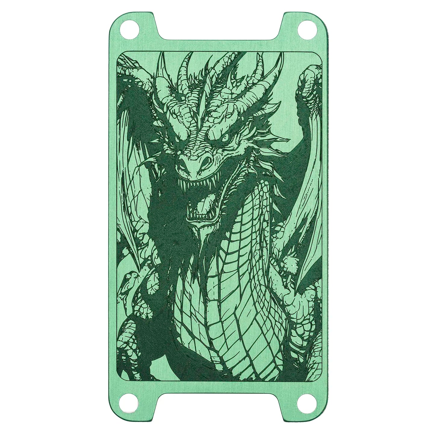 Green Anodized Deep Lasered Series Switch Plate