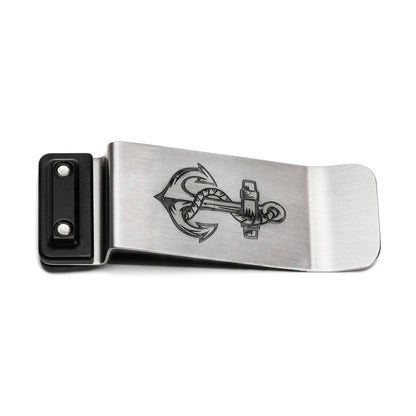 Stainless Money Clip **Solid Back Base Style Only**