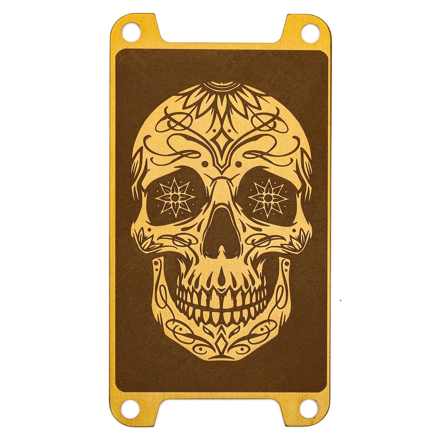 Brass Anodized Deep Lasered Series Switch Plate