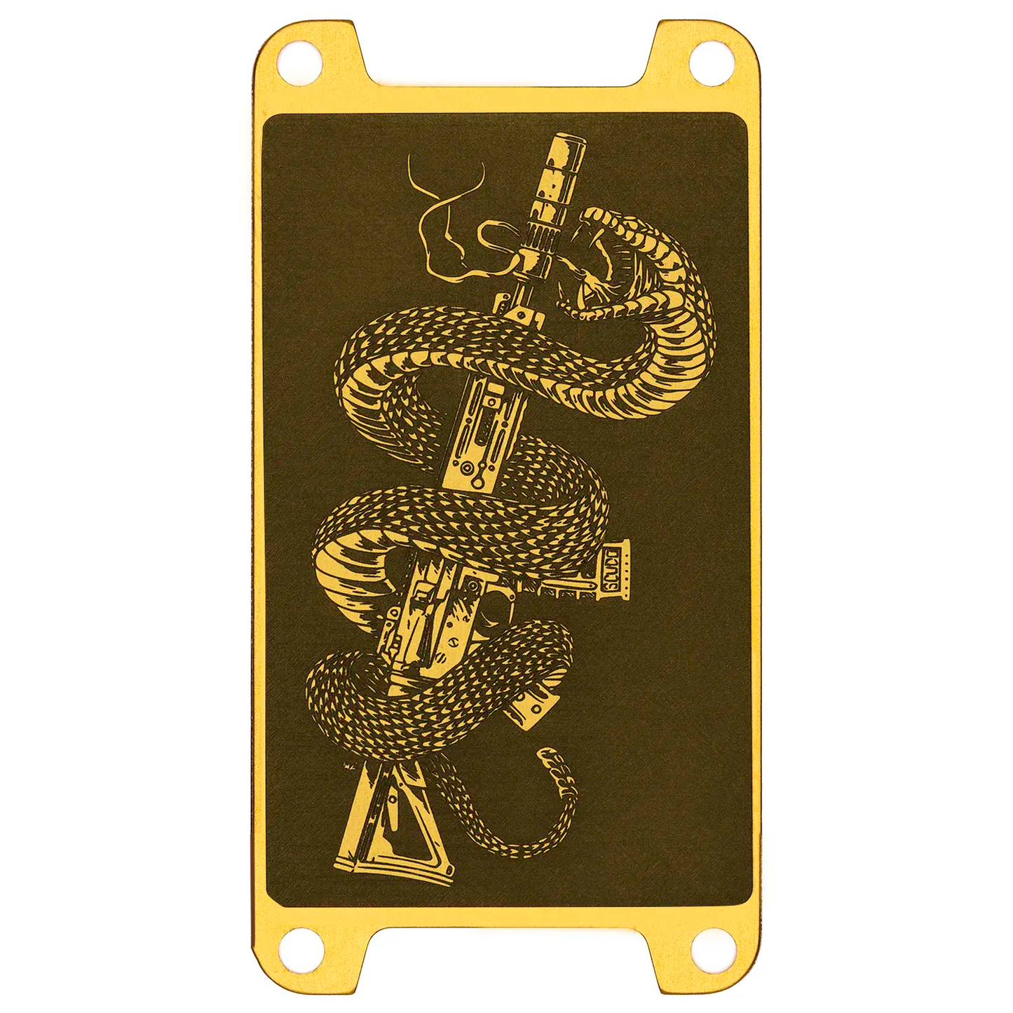 Brass Anodized Deep Lasered Series Switch Plate