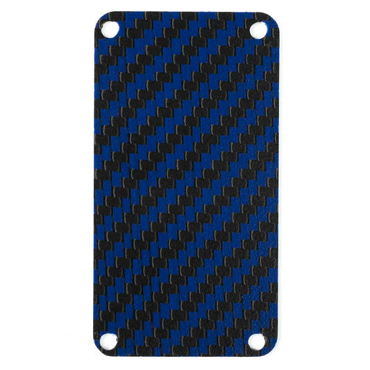 Carbon Fiber Switch Plate - Blue Carbon