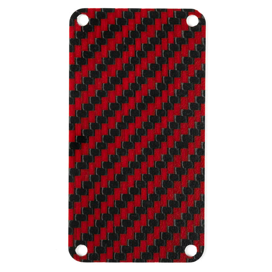 Carbon Fiber Switch Plate - Red Carbon