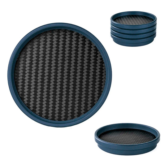 Billet / Carbon Fiber CNC Coaster (Cobalt)