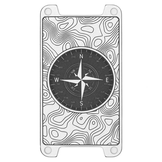 Deep Lasered Switch Plate - Compass