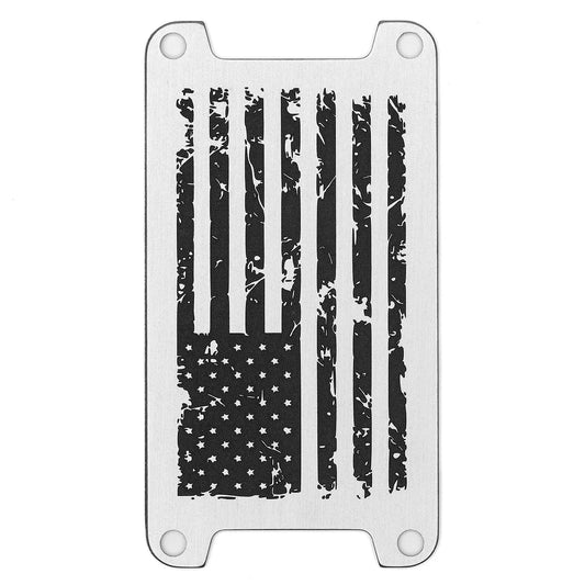 Deep Lasered Switch Plate - US Flag (Distressed)