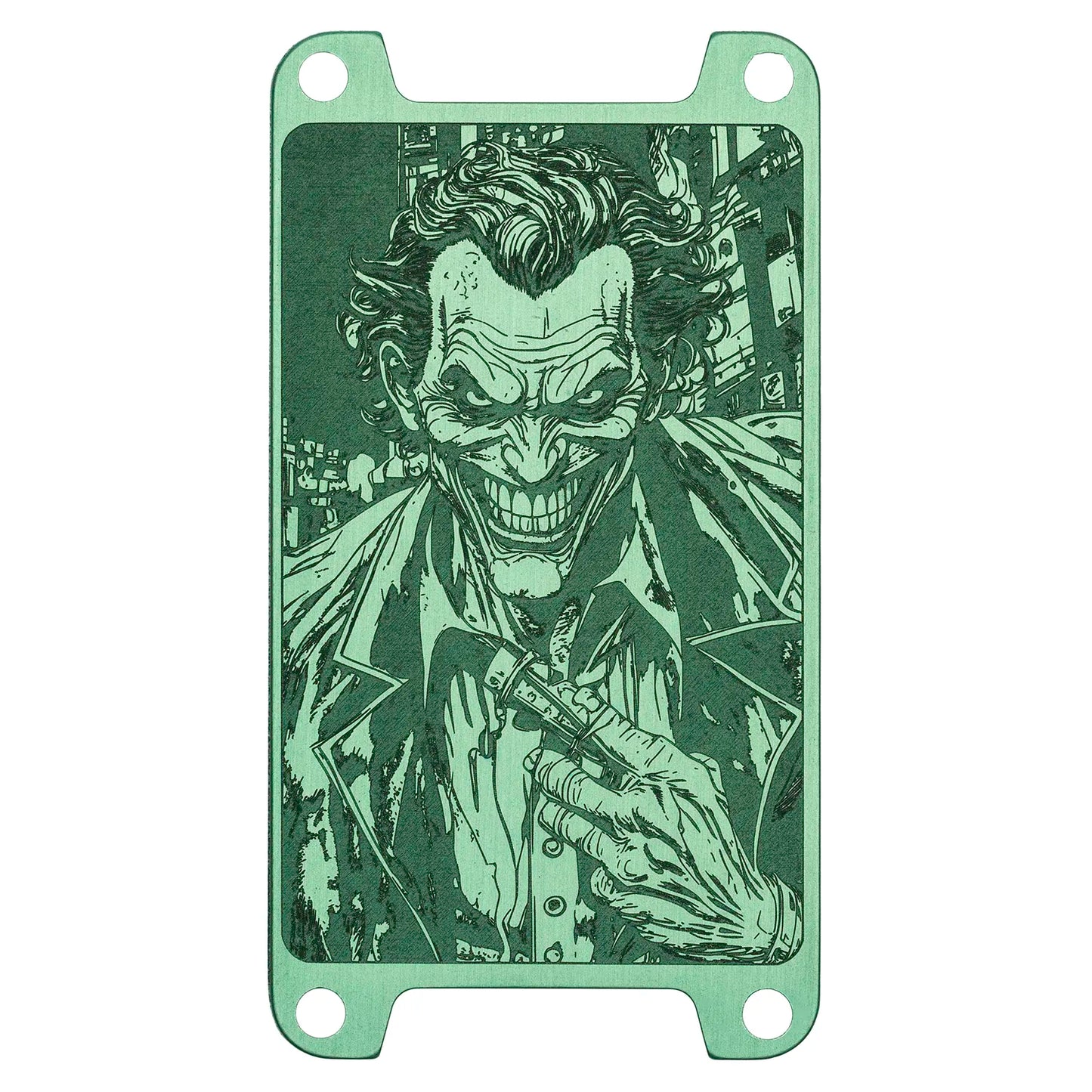 Green Anodized Deep Lasered Series Switch Plate