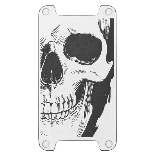 Deep Lasered Switch Plate - Skull