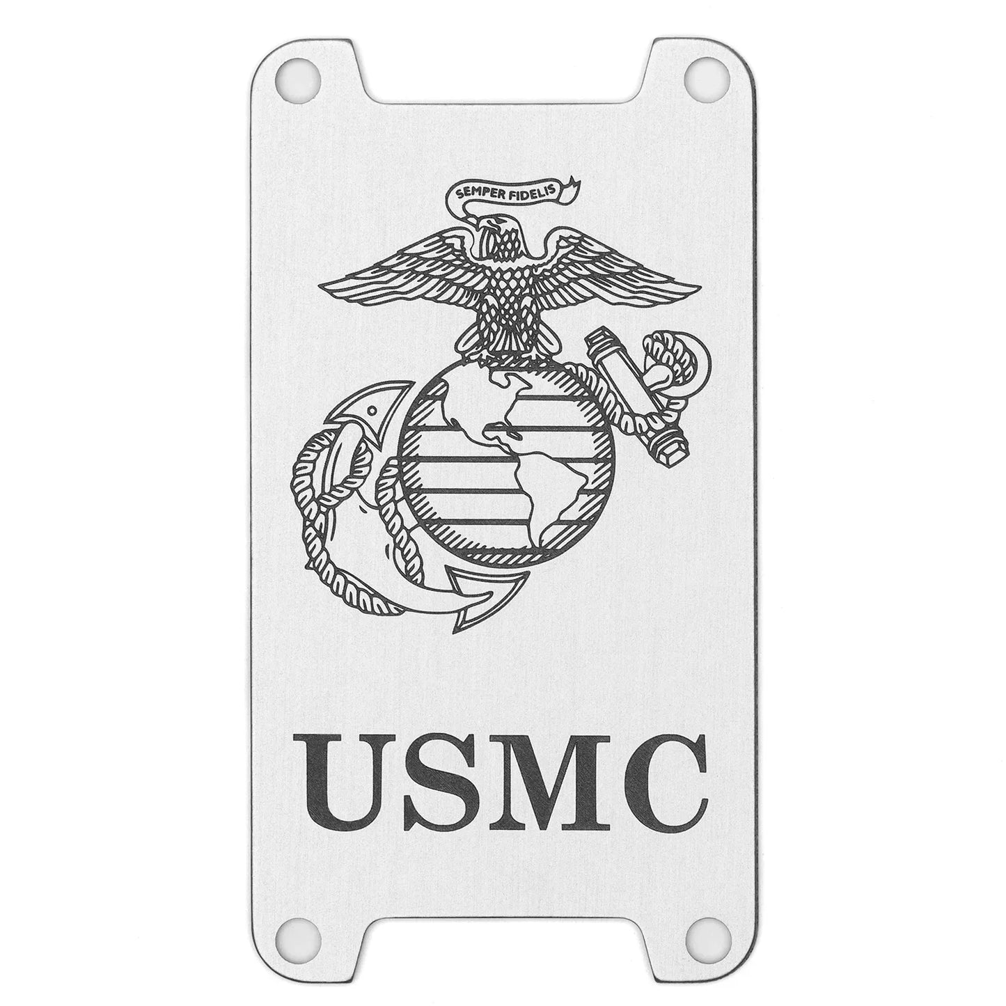 Deep Lasered Switch Plate - USMC